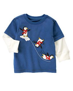 Penguins Double Sleeve Tee