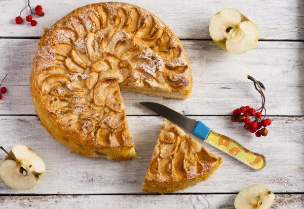 Простой яблочный пирог