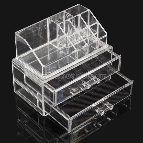Acrylic Cosmetic Organizer Drawer Makeup Case Storage Insert Holder Box NI5L